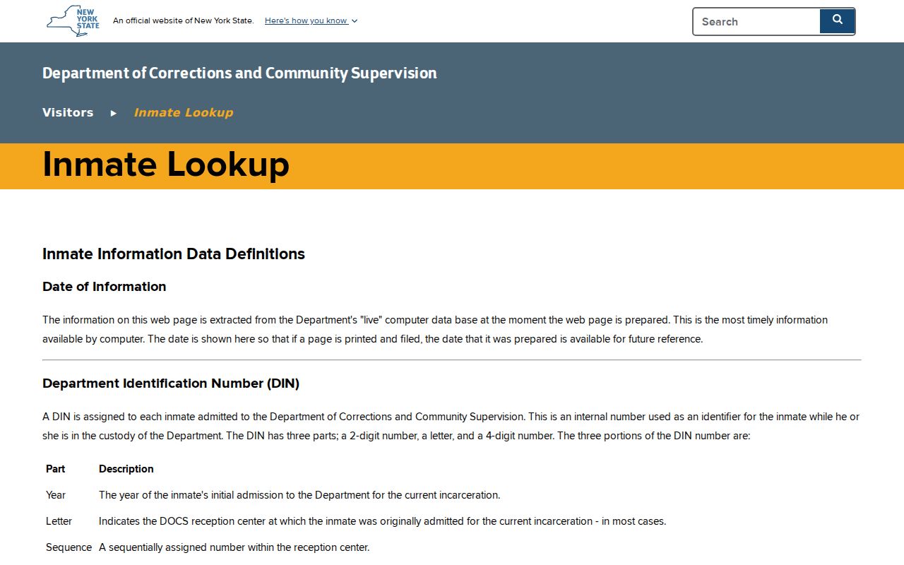 Glen Cove residents directory New York state custody lookup