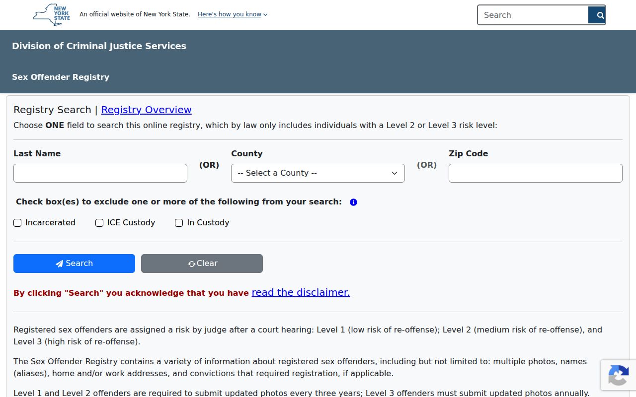Glen Cove residents directory New York SORA public registry search